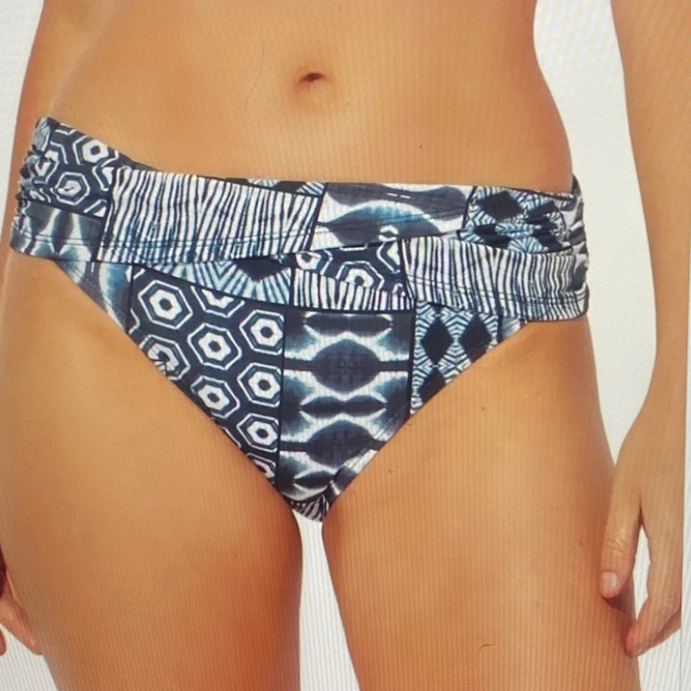 Bleu Rod Beattie Printed Island Time Daring High Waist Bikini Bottoms Size 8